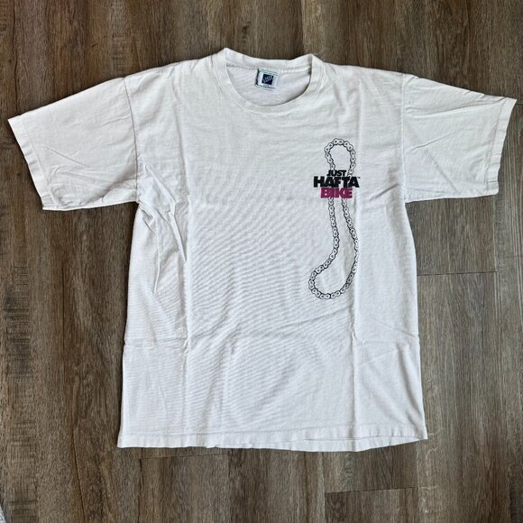 Vintage Hafta Bike Cycling T-Shirt - Single Stitch Large - Picture 1 of 5